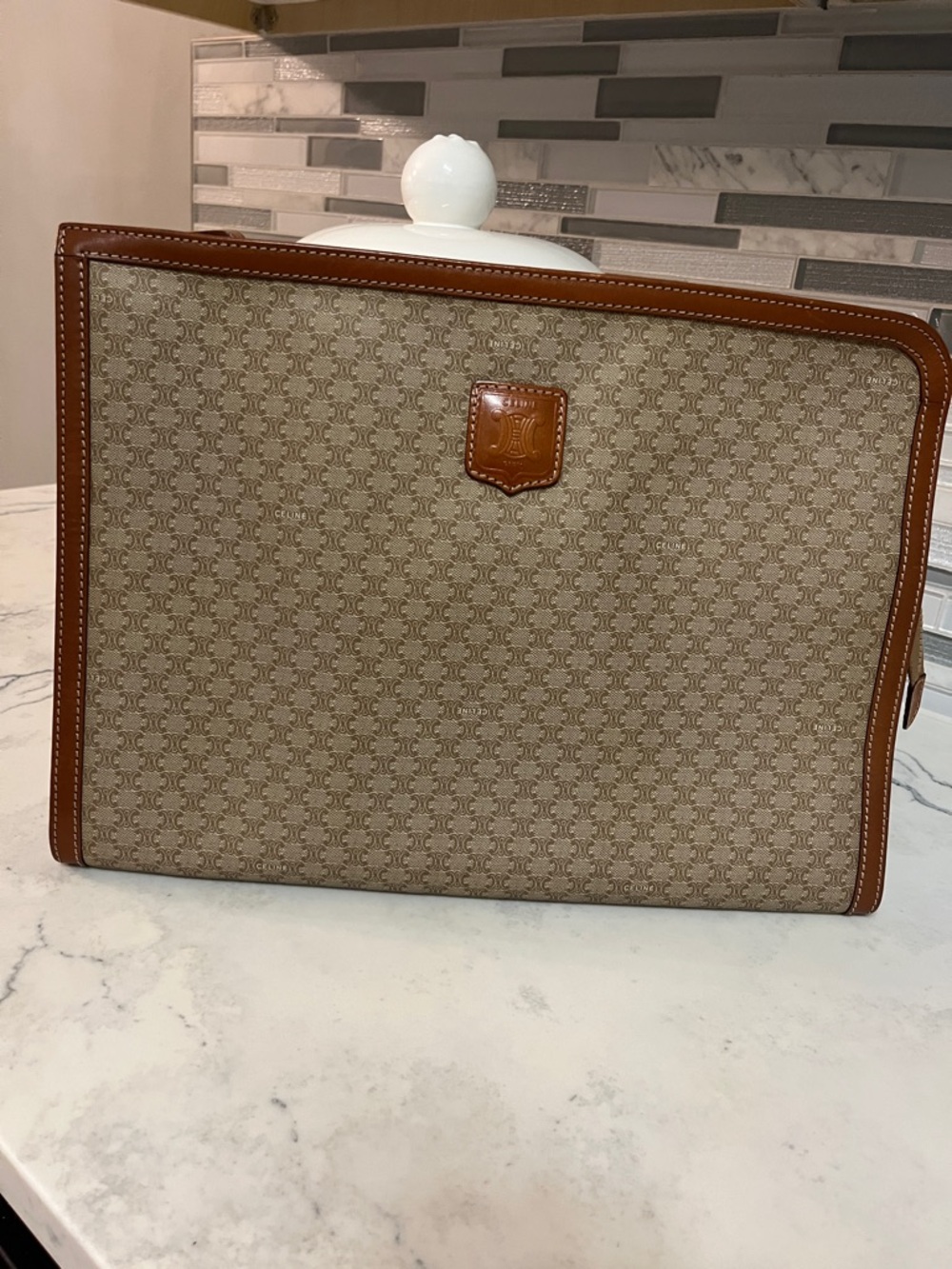 Celine Macadam Laptop/Document Holder.